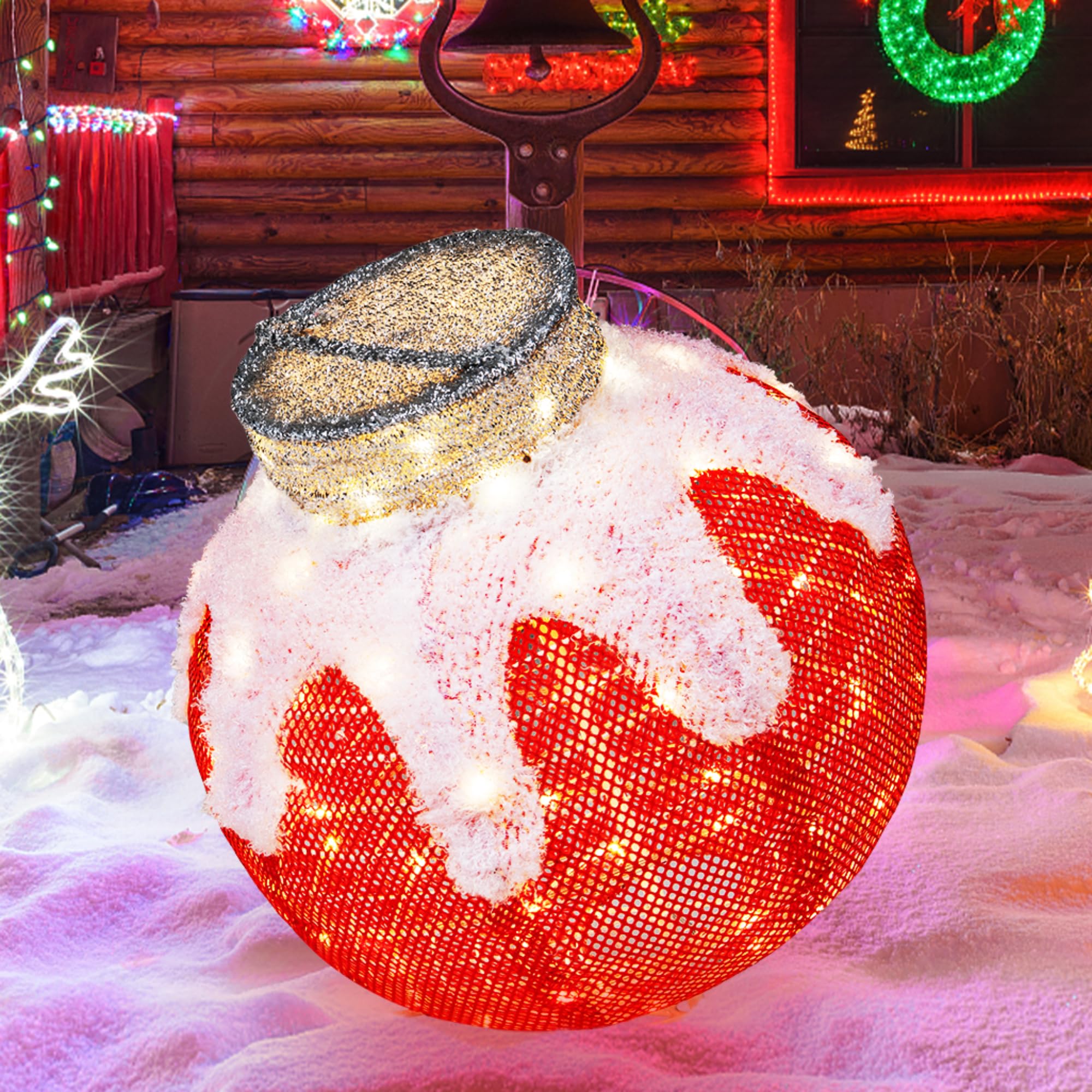 Lanterne de Noël lumineuse Tangkula